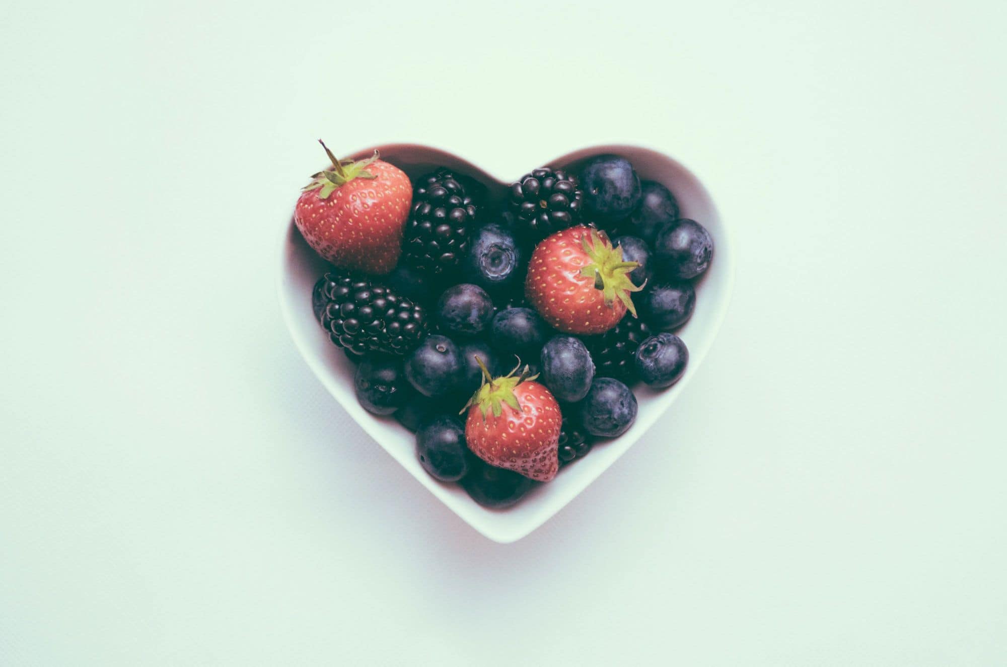 Fruit in Heart Bowl